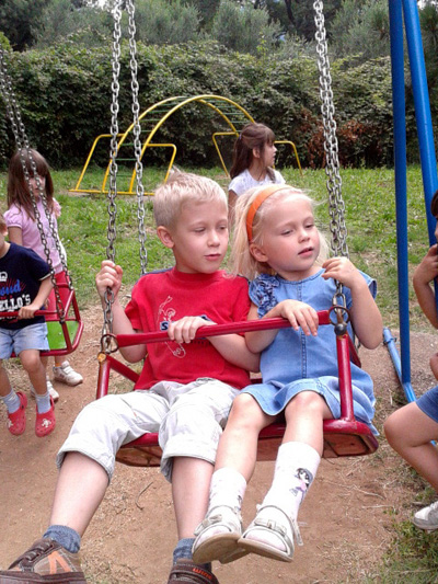 Русские дети в детском саду Черногории