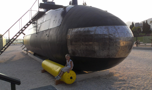 Подводная лодка в Тивате, Черногория