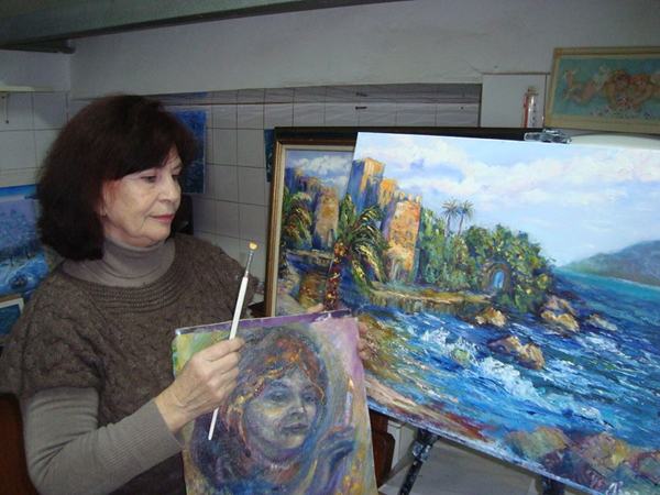 Русский художник в Черногории